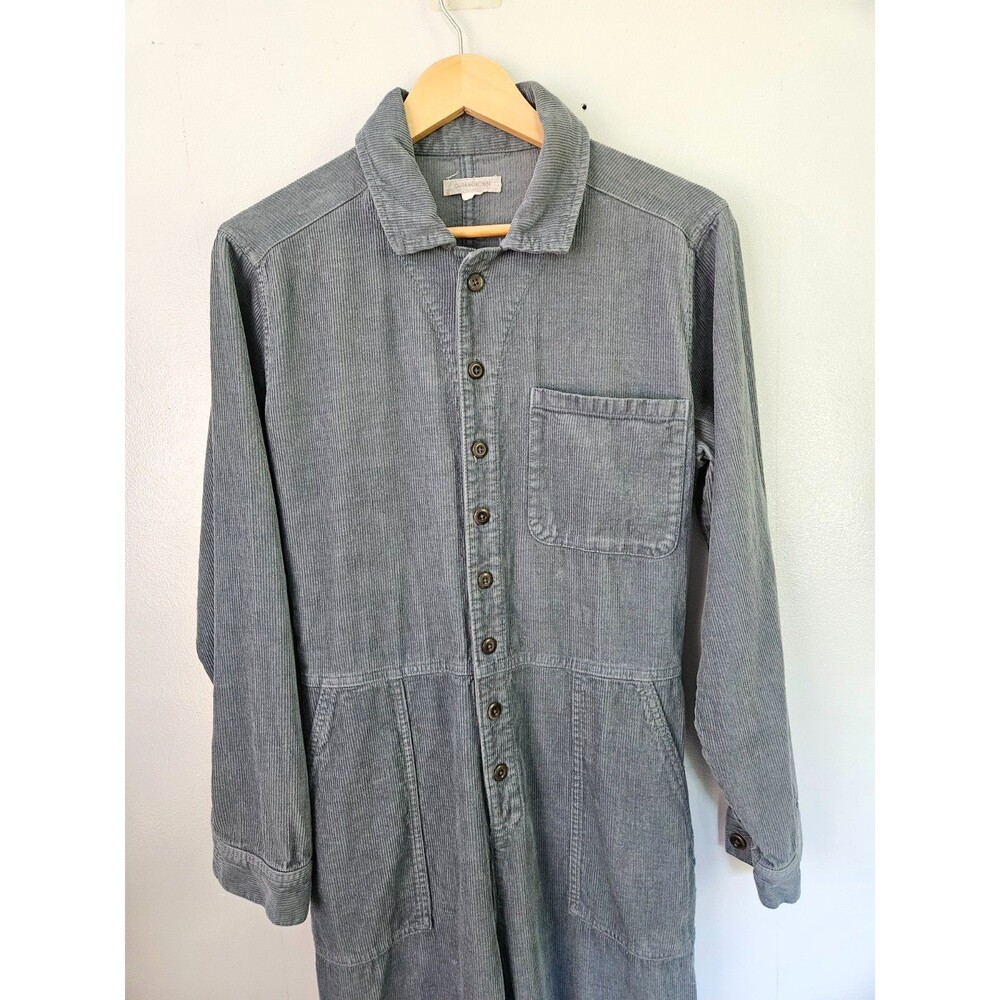 OUTERKNOWN S.E.A. Corduroy Jumpsuit Outpost Womens M Slate Blue Utility Coverall - Picture 3 of 11